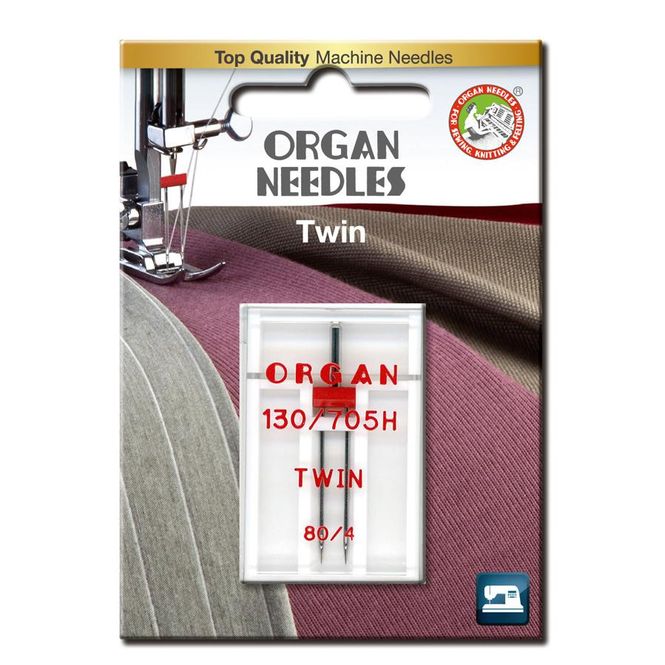 Hovedbilde Organ tvillingnål, 4mm, 80