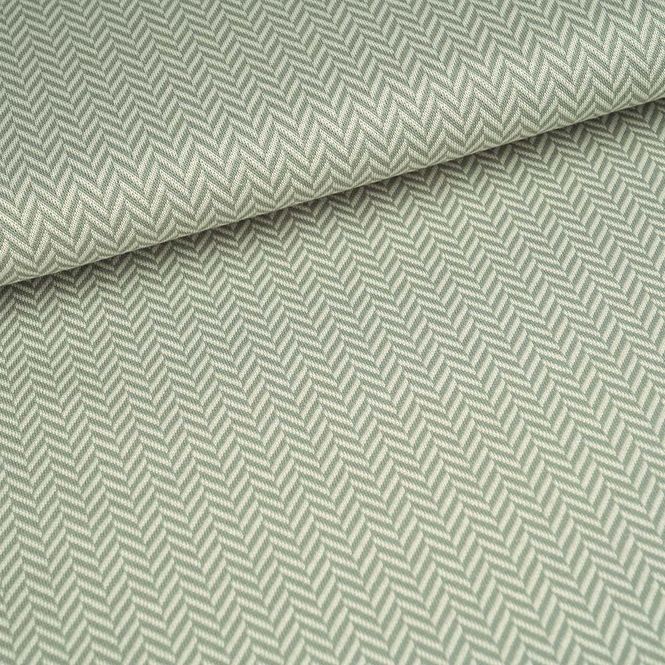 Hovedbilde Økologisk bomullsjacquard, herringbone silver green