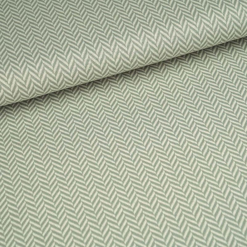 Økologisk bomullsjacquard, herringbone silver green