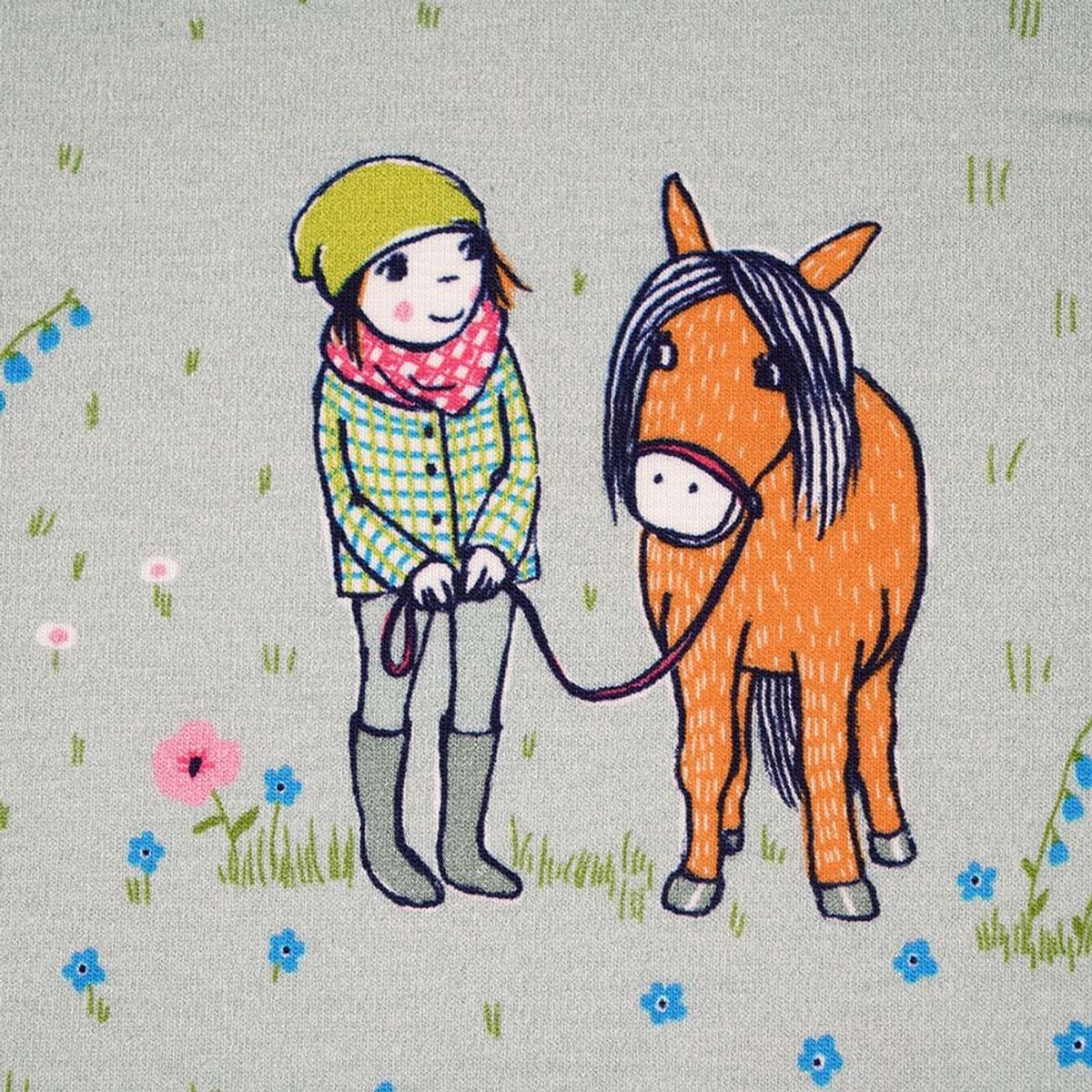 Økologisk bomullsjersey, ridetur