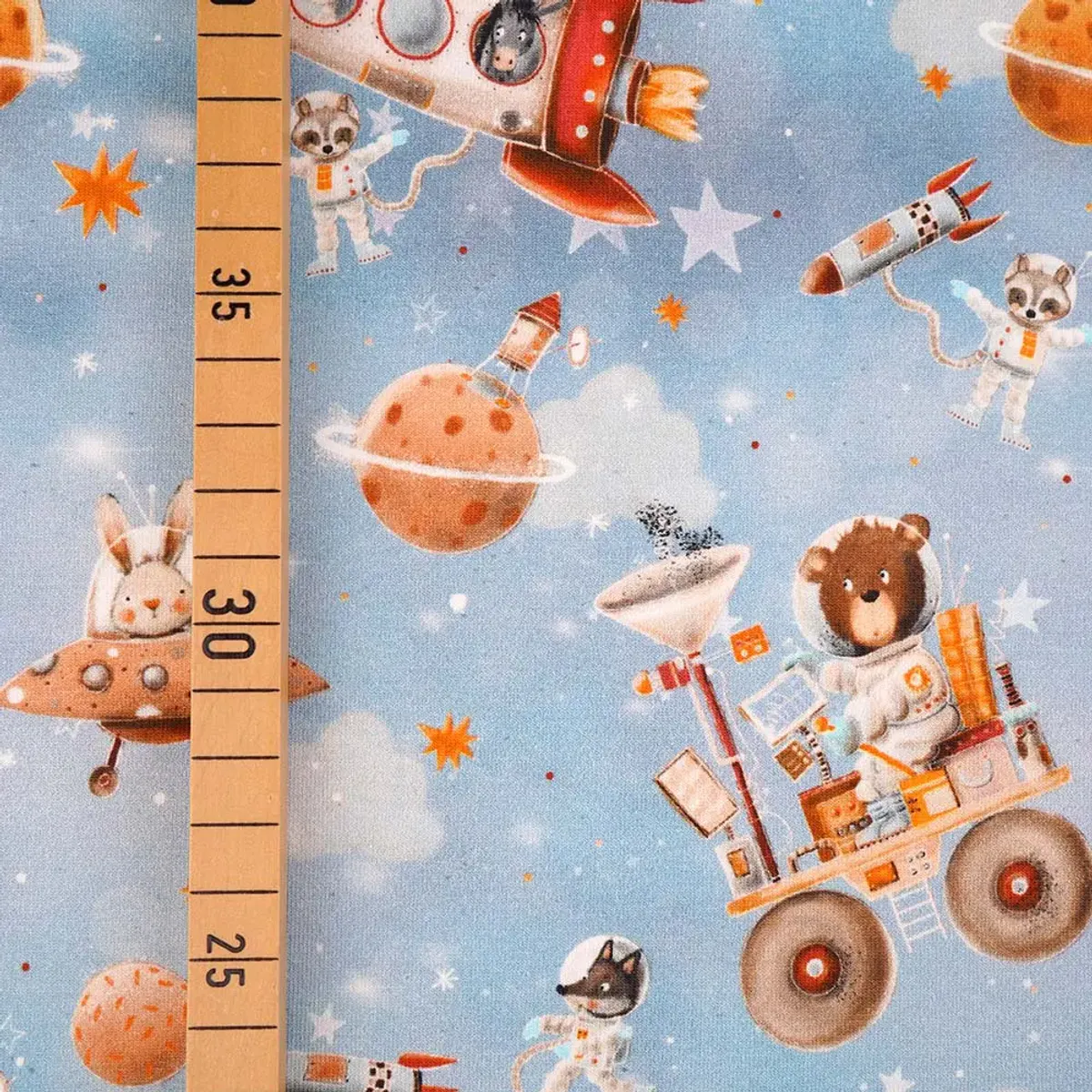 Økologisk bomulljersey, verdensrommet