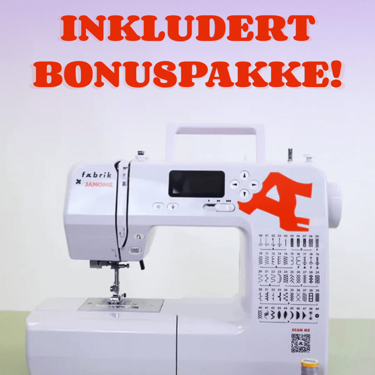 Janome DC 2050 - Fæbrik-symaskinen + bonuspakke