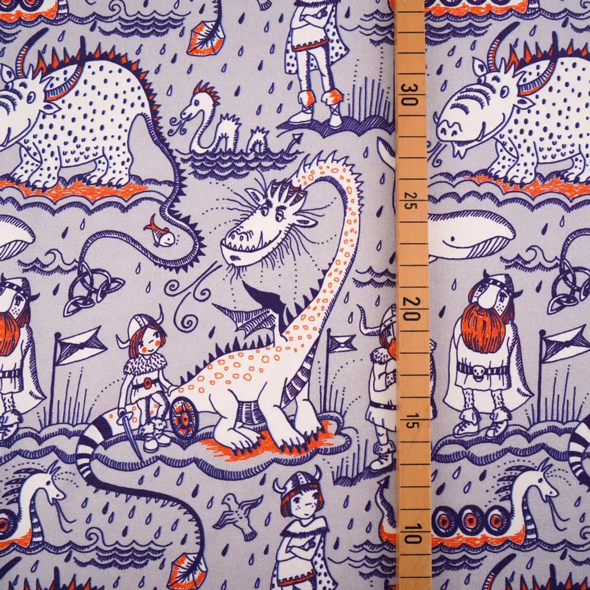 Økologisk bomulljersey, vikinger