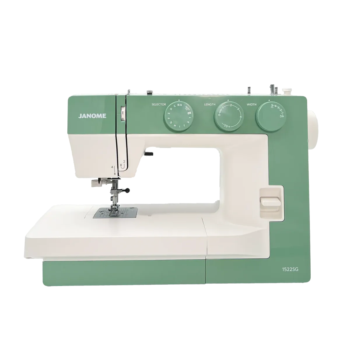 LIMITED EDITION! Janome 1522, Smokey Green + trykkfotsett og symønster