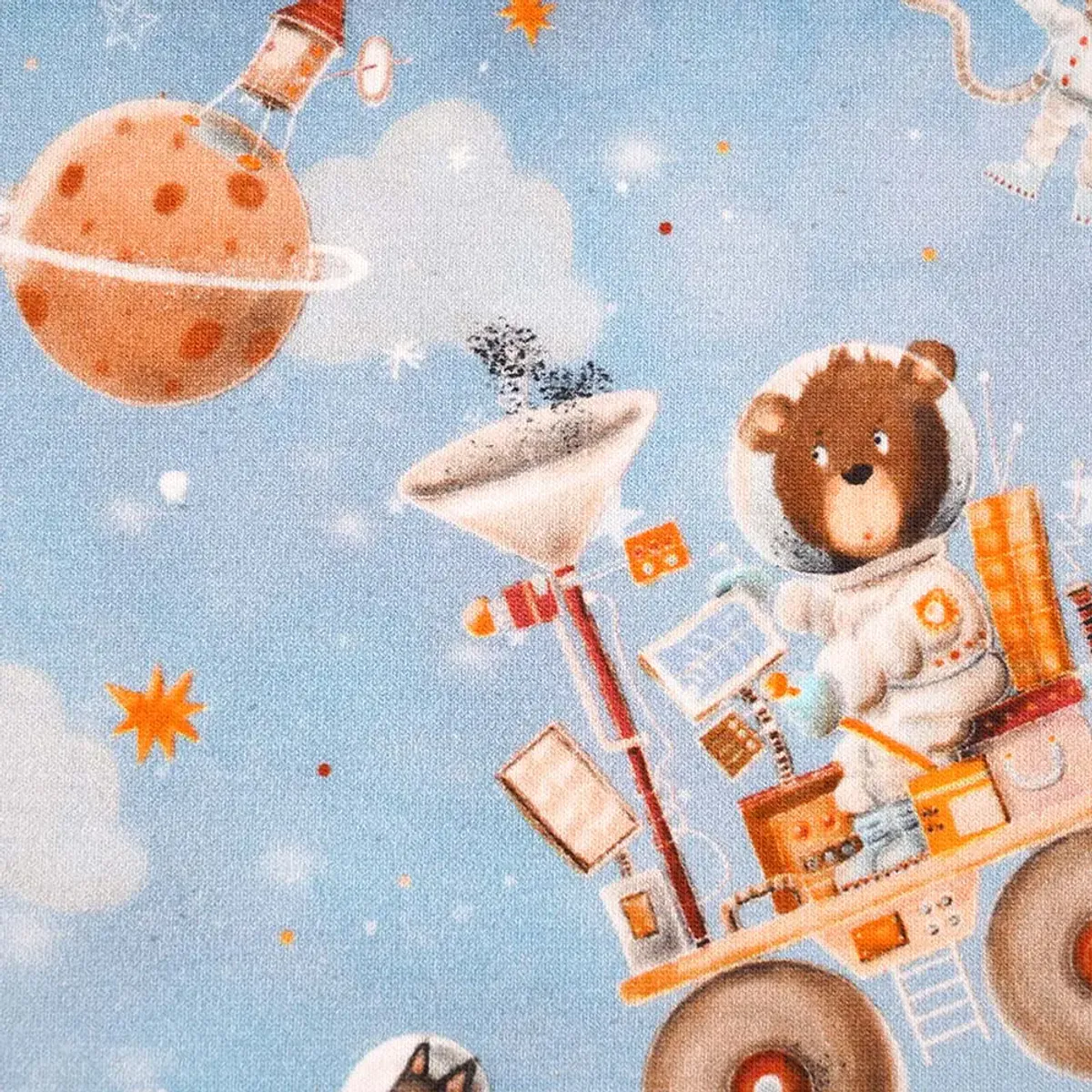 Økologisk bomulljersey, verdensrommet