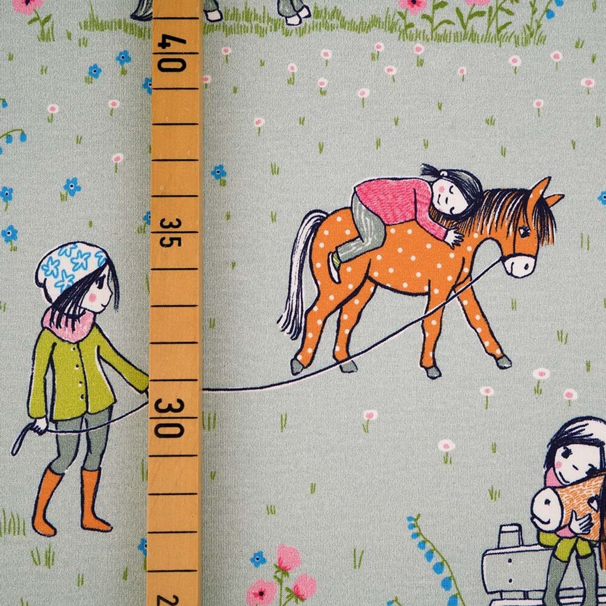 Økologisk bomullsjersey, ridetur