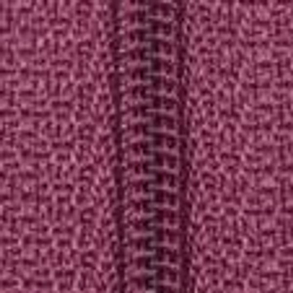 Hovedbilde 1 meter glidelås med 4 glidere, mørk gammelrosa